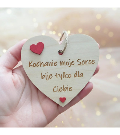 Zawieszka Serce do auta personalizowane
