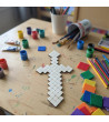 Miecz Minecraft sklejka do prac artystycznych DIY