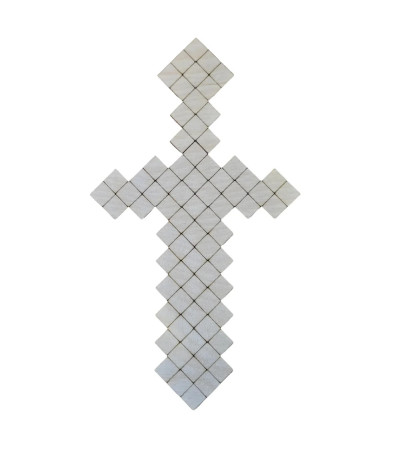 Miecz Minecraft sklejka do prac artystycznych DIY