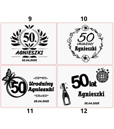 Niezbędnik Skrzynka na Urodziny 18 30 40 50 60 pudełko urodzinowe