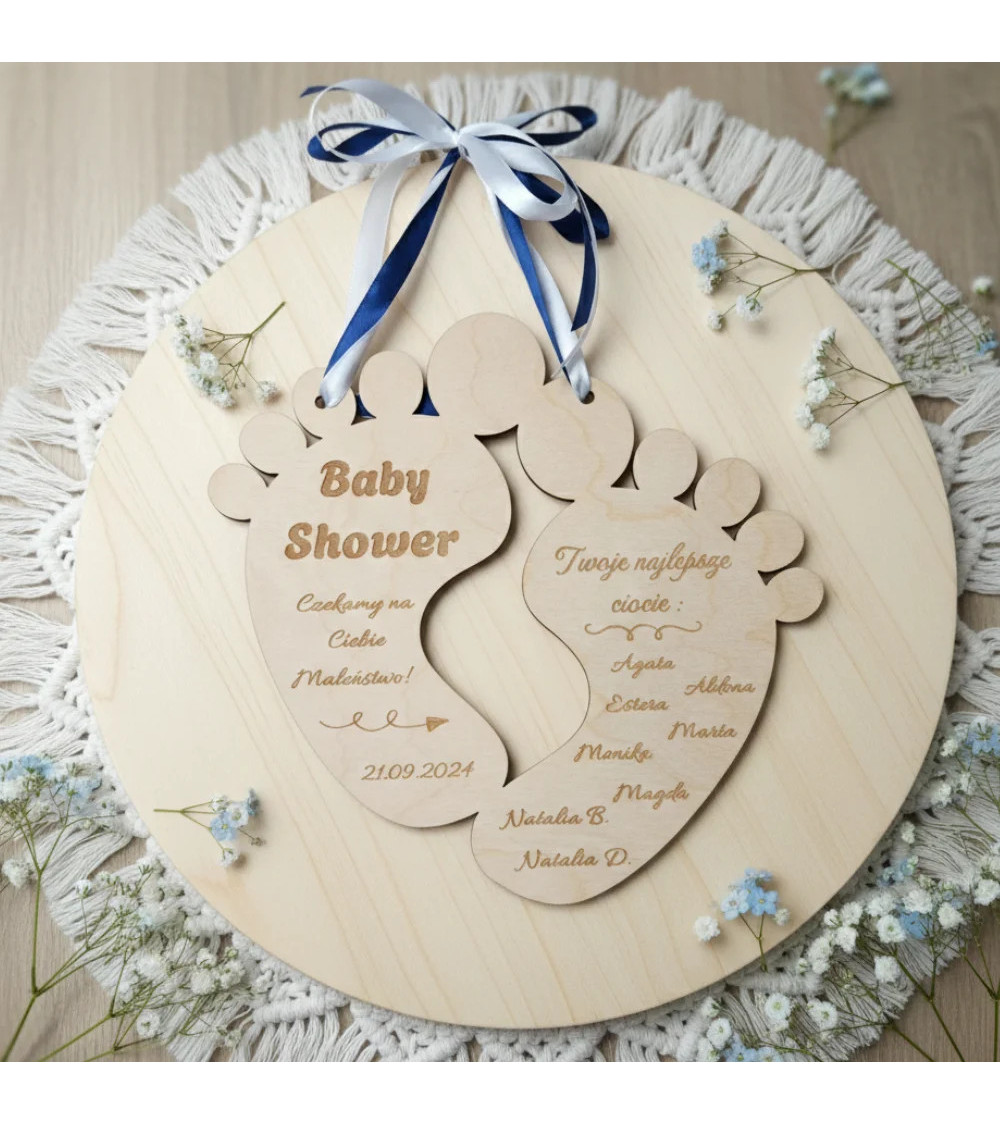 Pamiątka na Baby Shower, Prezent z Okazji Baby shower z grawerem
