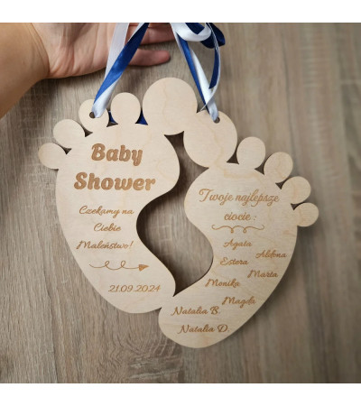 Pamiątka na Baby Shower, Prezent z Okazji Baby shower z grawerem