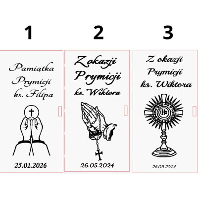 Pamiątka Prymicji Pamiątka Dla Księdza Święcenia Kapłańskie Personalizowana
