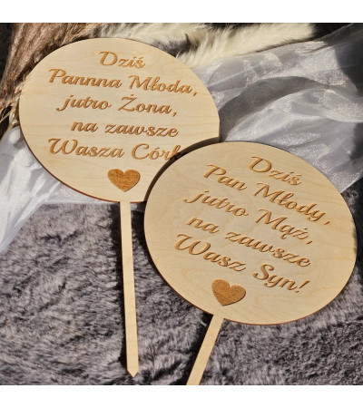 Personalizowany Piker do Kwiatów Wyjątkowe Podziękowanie dla Rodziców