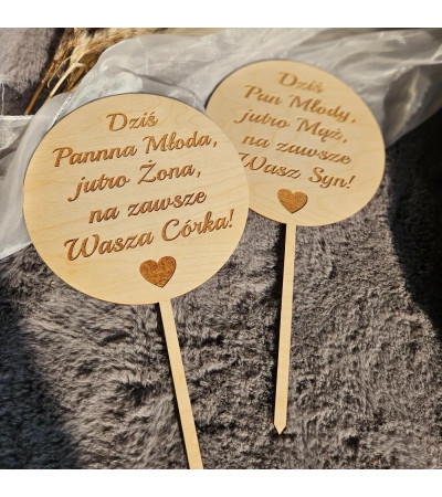 Personalizowany Piker do Kwiatów Wyjątkowe Podziękowanie dla Rodziców
