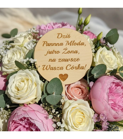 Personalizowany Piker do Kwiatów Wyjątkowe Podziękowanie dla Rodziców