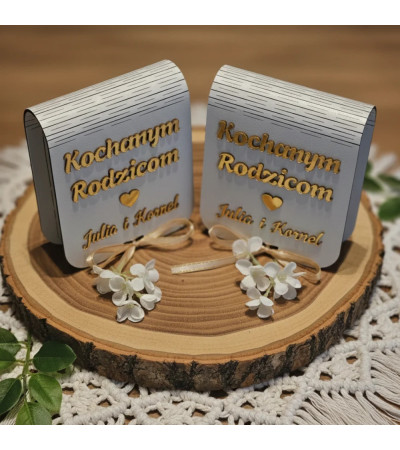 Pudełko z prośbą o błogosławieństwo Prośba dla Rodziców Ślub
