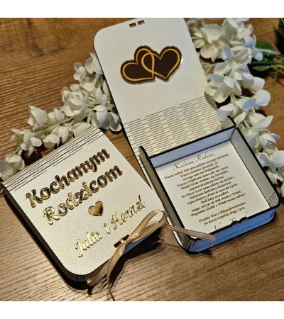 Pudełko z prośbą o błogosławieństwo Prośba dla Rodziców Ślub