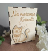 Skarbonka dla dziecka personalizowana z grawerem 3D Kotek