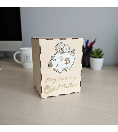 Skarbonka Mój Pierwszy Milion Personalizowana