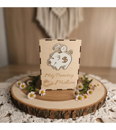 Skarbonka Mój Pierwszy Milion Personalizowana