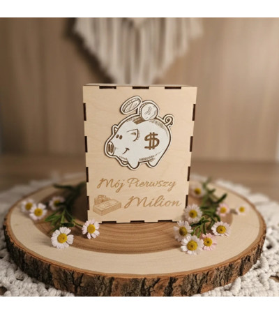 Skarbonka Mój Pierwszy Milion Personalizowana