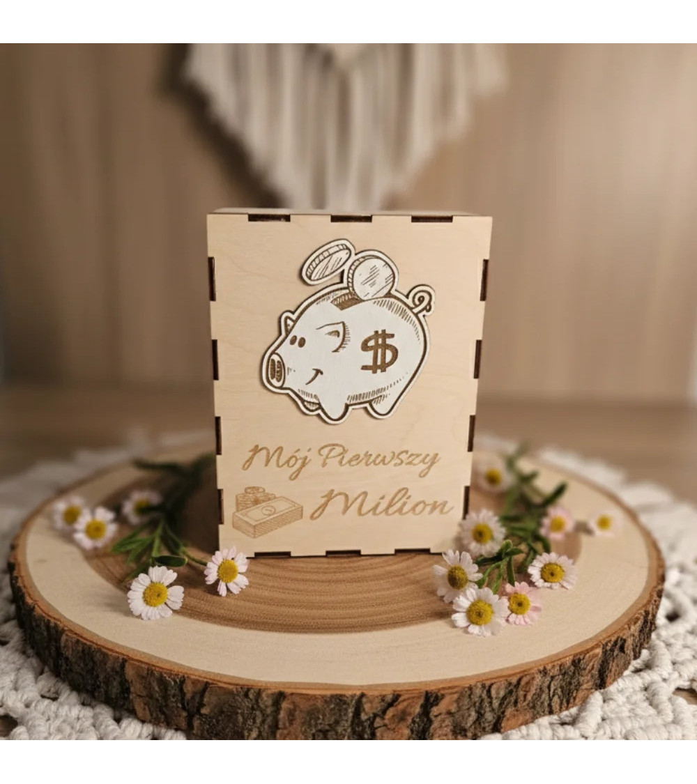 Skarbonka Mój Pierwszy Milion Personalizowana