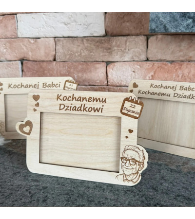 Ramka na zdjęcie Prezent na Dzień Babci i Dziadka