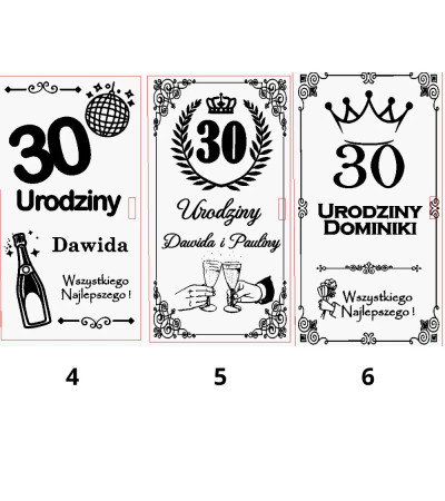 Pudełko na Pieniądze Personalizowane z Grawerem na Urodziny Białe