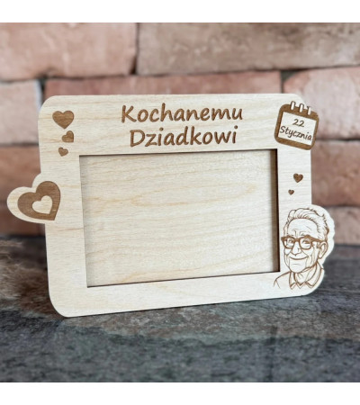 Ramka na zdjęcie Prezent na Dzień Babci i Dziadka