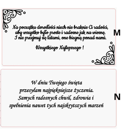 Pudełko na Pieniądze Personalizowane z Grawerem na Urodziny Białe