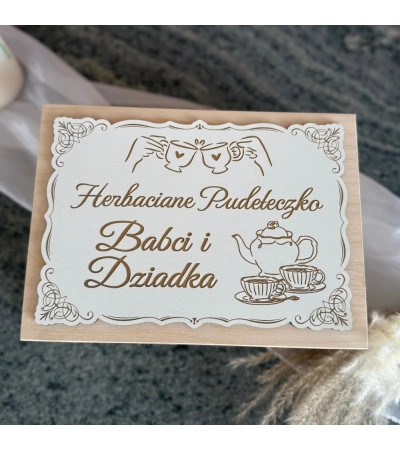 Pudełko na Herbatę i Słodycze – Prezent dla Babci i Dziadka