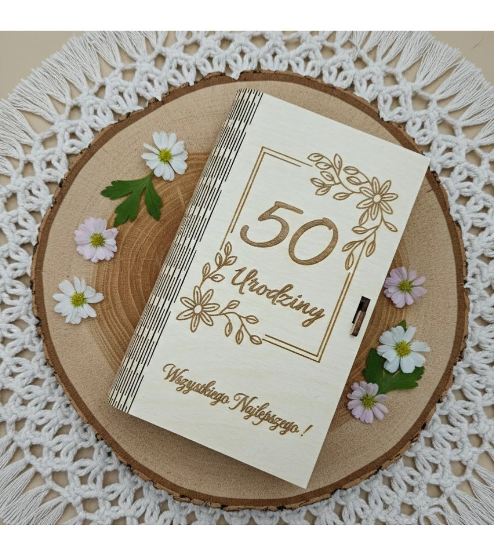 Pudełko na Pieniądze Personalizowane z Grawerem na Urodziny