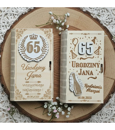 Pudełko na Pieniądze z elementem 3D Personalizowane na Urodziny