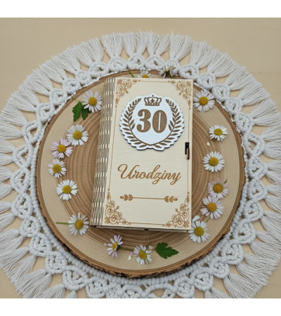 Pudełko na Pieniądze z elementem 3D Personalizowane na Urodziny