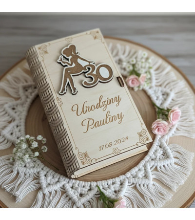 Pudełko na Pieniądze z elementem 3D Personalizowane na Urodziny