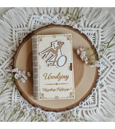 Pudełko na Pieniądze z elementem 3D Personalizowane na Urodziny