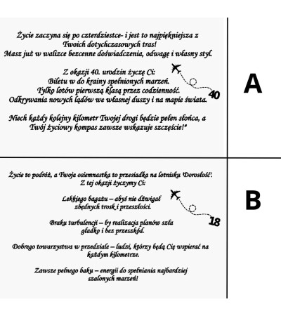 Personalizowana Duża Walizka na Urodziny / Wieczór Panieński / Emeryturę - Prezent z grawerem