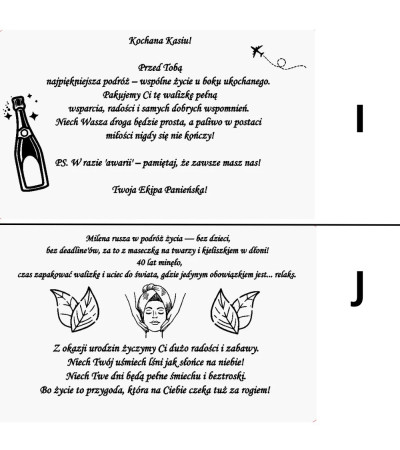 Personalizowana Duża Walizka na Urodziny / Wieczór Panieński / Emeryturę - Prezent z grawerem