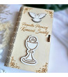 Pamiątka I Komunii Świętej Personalizowane Pudełko na Pieniądze 3D