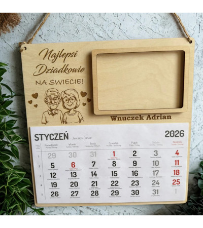 Personalizowany Kalendarz – Najlepsi Dziadkowie na Świecie!