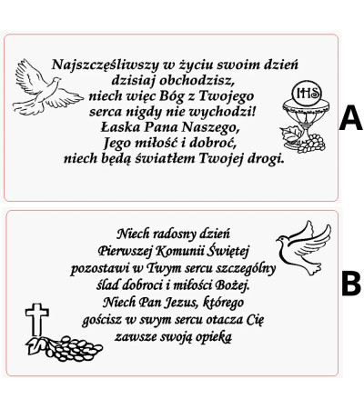 Pamiątka I Komunii Świętej Personalizowane Pudełko na Pieniądze 3D ze złotym elementem