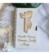 Pamiątka I Komunii Świętej Personalizowane Pudełko na Pieniądze 3D białe