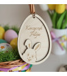 Personalizowana Zawieszka 3D Zajączek do koszyczka Wielkanocnego z imieniem