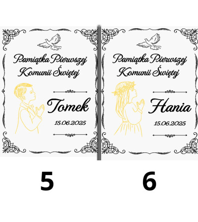 Pamiątka Pierwszej Komunii Świętej Pudełko na Biblię duże personalizowane