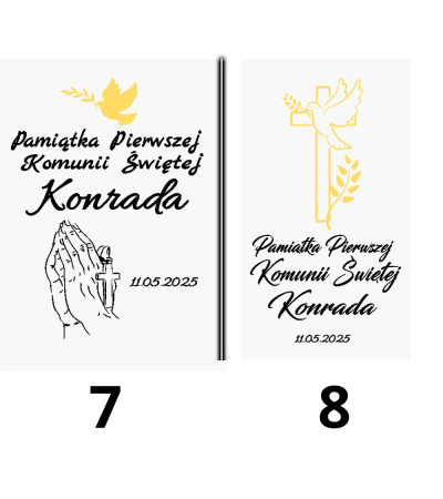 Pamiątka Pierwszej Komunii Świętej Pudełko na Biblię duże personalizowane