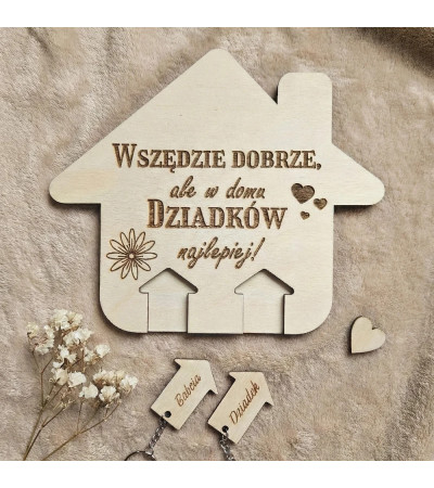 Wieszak na Klucze – "Wszędzie dobrze, ale u Dziadków najlepiej!"