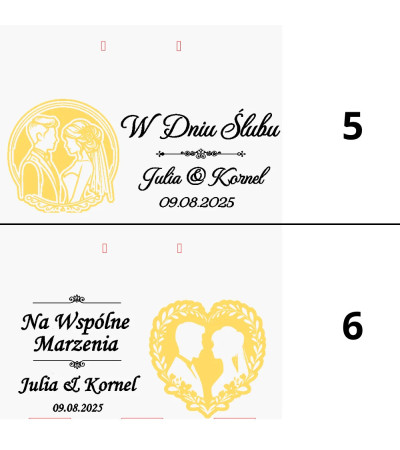 Kuferek Pudełko na Pieniądze Ślub Wesele Pamiątka z grawerem złote plexy