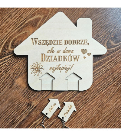 Wieszak na Klucze – "Wszędzie dobrze, ale u Dziadków najlepiej!"
